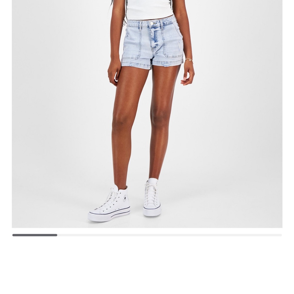🎄🎁 Indigo Rein Juniors' High-Rise
Utility-Pocket Shorts